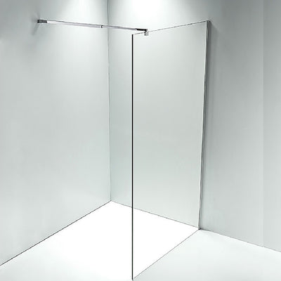 1100 x 2000mm Frameless 10mm Safety Glass Shower Screen