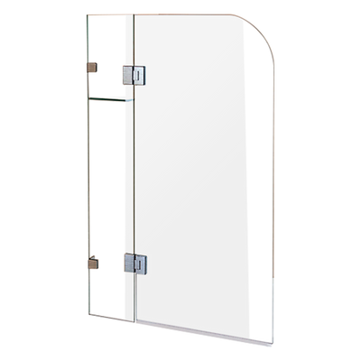 900 x 1450mm Frameless Bath Panel 10mm Glass Shower Screen By Della Francesca
