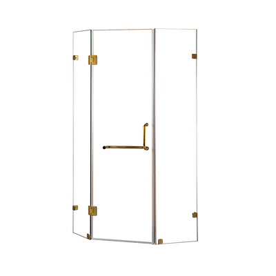 900 x 900mm Frameless 10mm Glass Shower Screen By Della Francesca