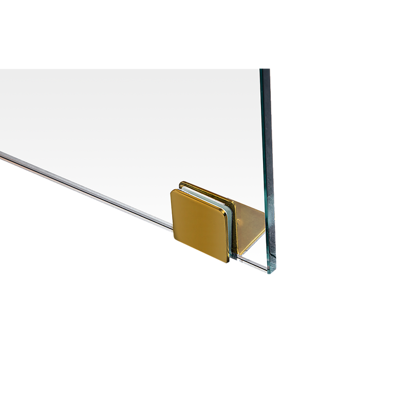 900 x 900mm Frameless 10mm Glass Shower Screen By Della Francesca