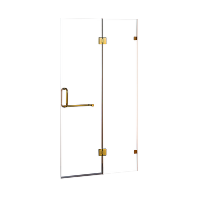 90 x 200cm Wall to Wall Frameless Shower Screen 10mm Glass By Della Francesca