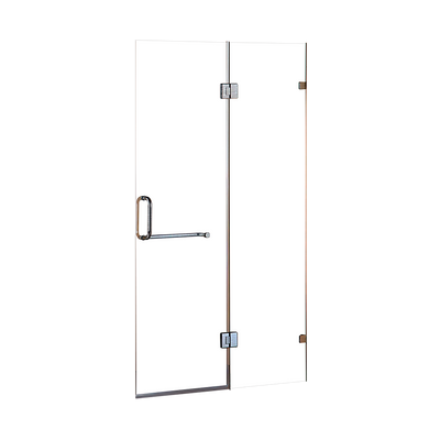 90 x 200cm Wall to Wall Frameless Shower Screen 10mm Glass By Della Francesca