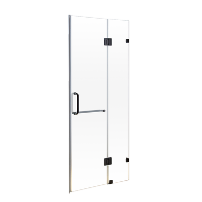 90 x 200cm Wall to Wall Frameless Shower Screen 10mm Glass By Della Francesca