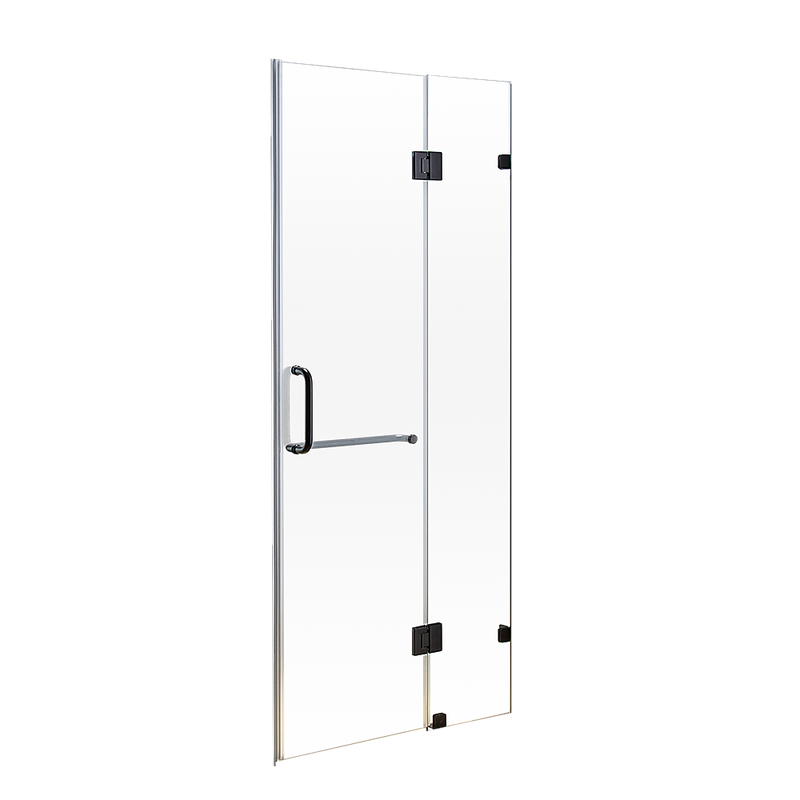 90 x 200cm Wall to Wall Frameless Shower Screen 10mm Glass By Della Francesca