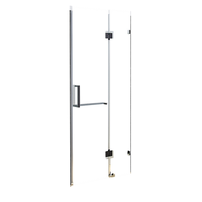 90 x 200cm Wall to Wall Frameless Shower Screen 10mm Glass By Della Francesca