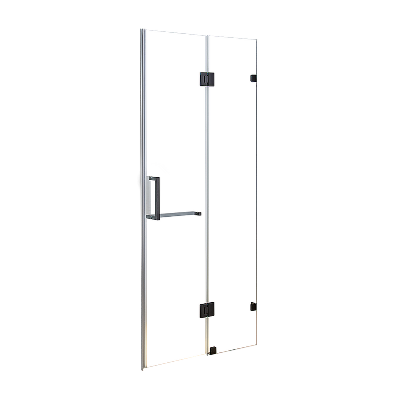 110 x 200cm Wall to Wall Frameless Shower Screen 10mm Glass By Della Francesca