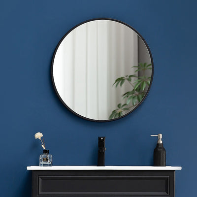 70cm Round Wall Mirror Bathroom Makeup Mirror by Della Francesca