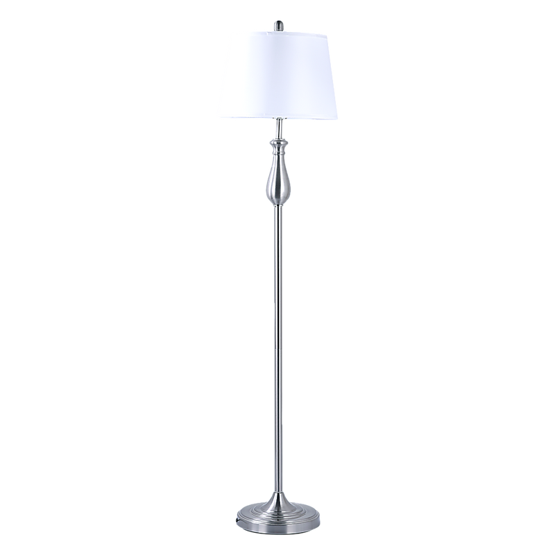 3-Piece Lamp Set Modern Home Living Room Bedroom Nickel Finish