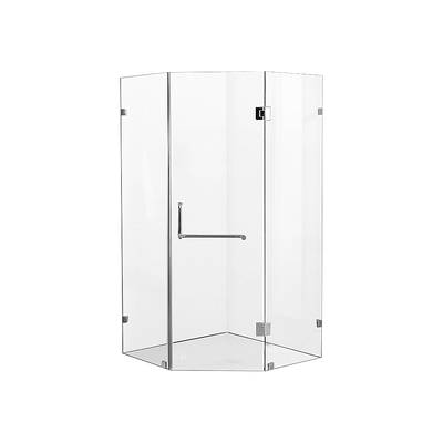 1000 x 1000mm Frameless 10mm Glass Shower Screen By Della Francesca