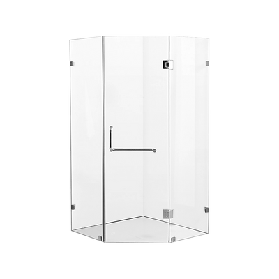 900 x 900mm Frameless 10mm Glass Shower Screen By Della Francesca