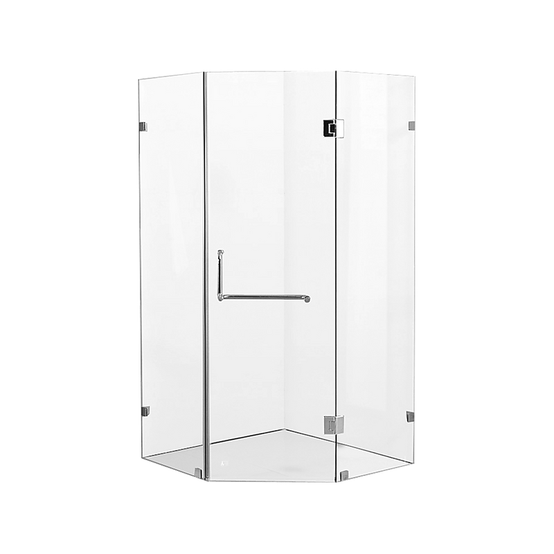 900 x 900mm Frameless 10mm Glass Shower Screen By Della Francesca