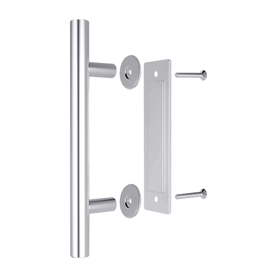 12" Barn Door Handle Sliding Flush Pull Wood Door Gate Hardware Stainless Steel