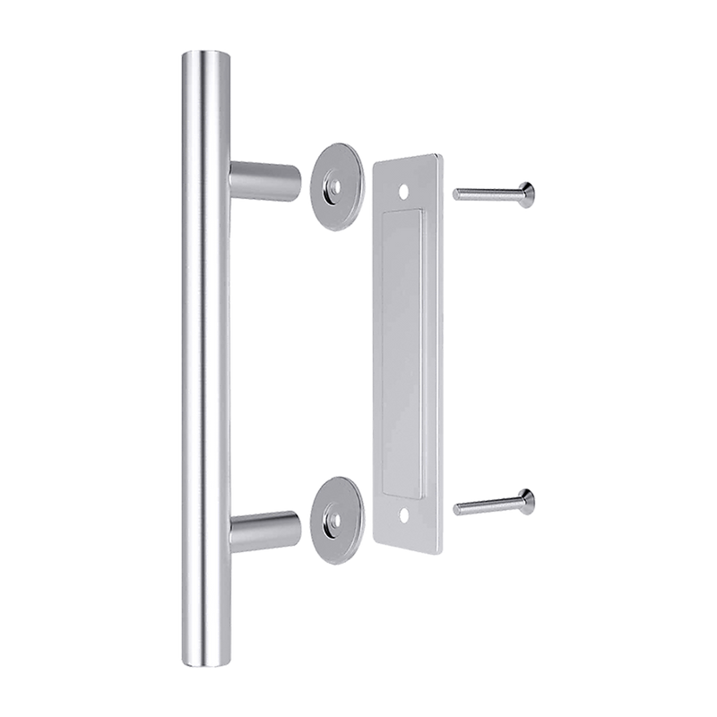 12" Barn Door Handle Sliding Flush Pull Wood Door Gate Hardware Stainless Steel