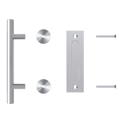 12" Barn Door Handle Sliding Flush Pull Wood Door Gate Hardware Stainless Steel