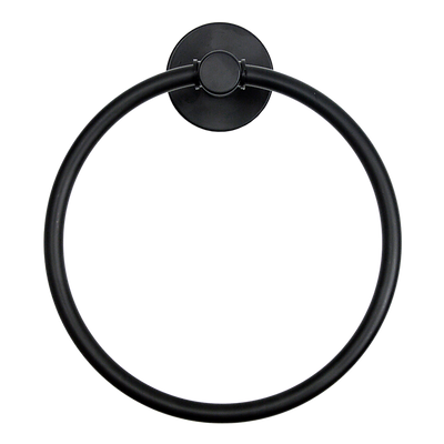 Classic Towel Bar Rail Ring Electroplated Matte Black Finish