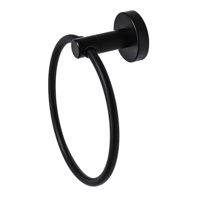 Classic Towel Bar Rail Ring Electroplated Matte Black Finish