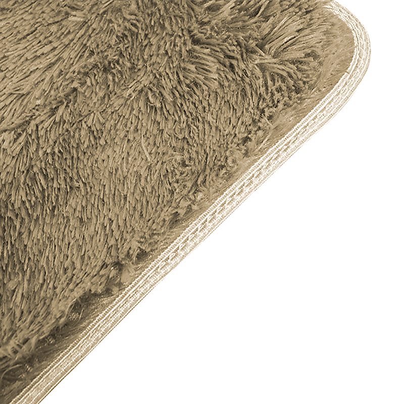 230x160cm Floor Rugs Large Shaggy Rug Area Carpet Bedroom Living Room Mat - Beige