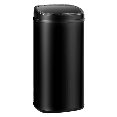68L Motion Sensor Bin Automatic Stainless Steel Kitchen Rubbish Trash - Black