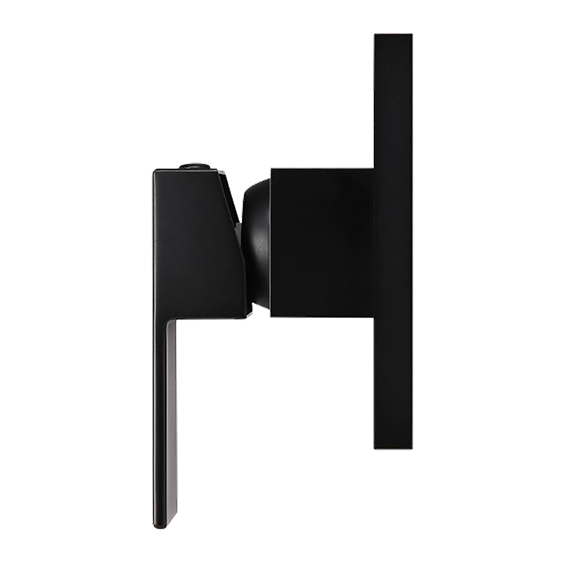 Polished Black Bathroom Shower Wall Mixer w/ WaterMark