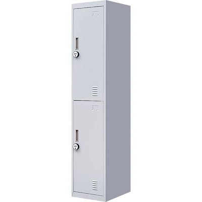 2-Door Vertical Locker for Office Gym Shed School Home Storage