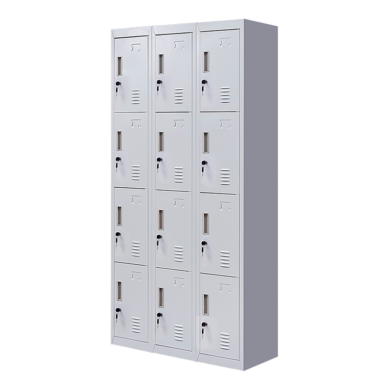 12-Door Locker for Office Gym Shed School Home Storage