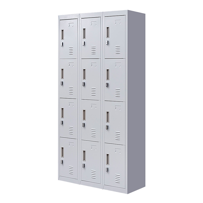 12-Door Locker for Office Gym Shed School Home Storage