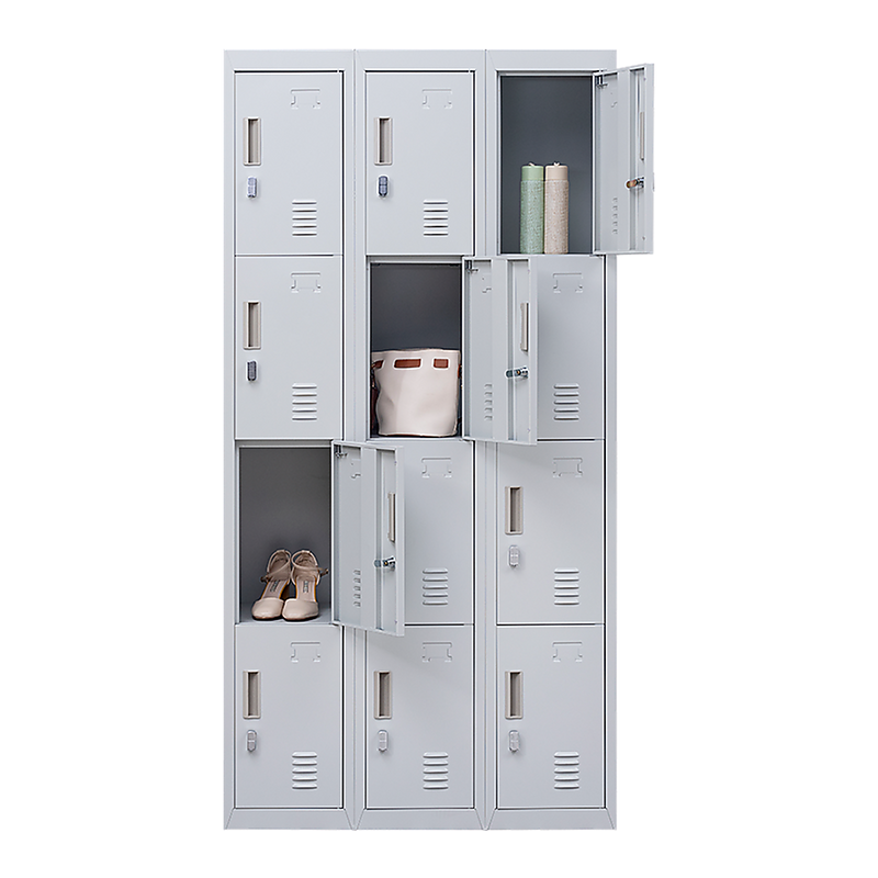 12-Door Locker for Office Gym Shed School Home Storage