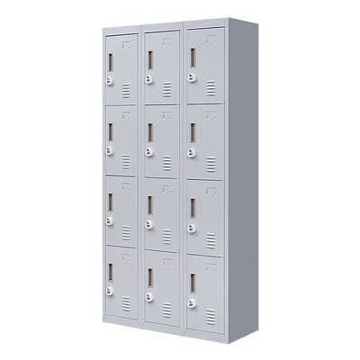 12-Door Locker for Office Gym Shed School Home Storage