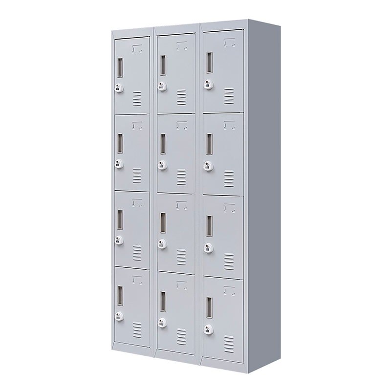 12-Door Locker for Office Gym Shed School Home Storage