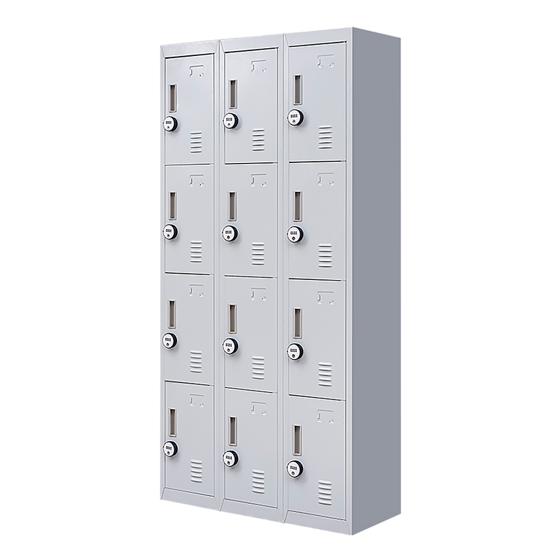 12-Door Locker for Office Gym Shed School Home Storage