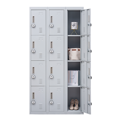 12-Door Locker for Office Gym Shed School Home Storage