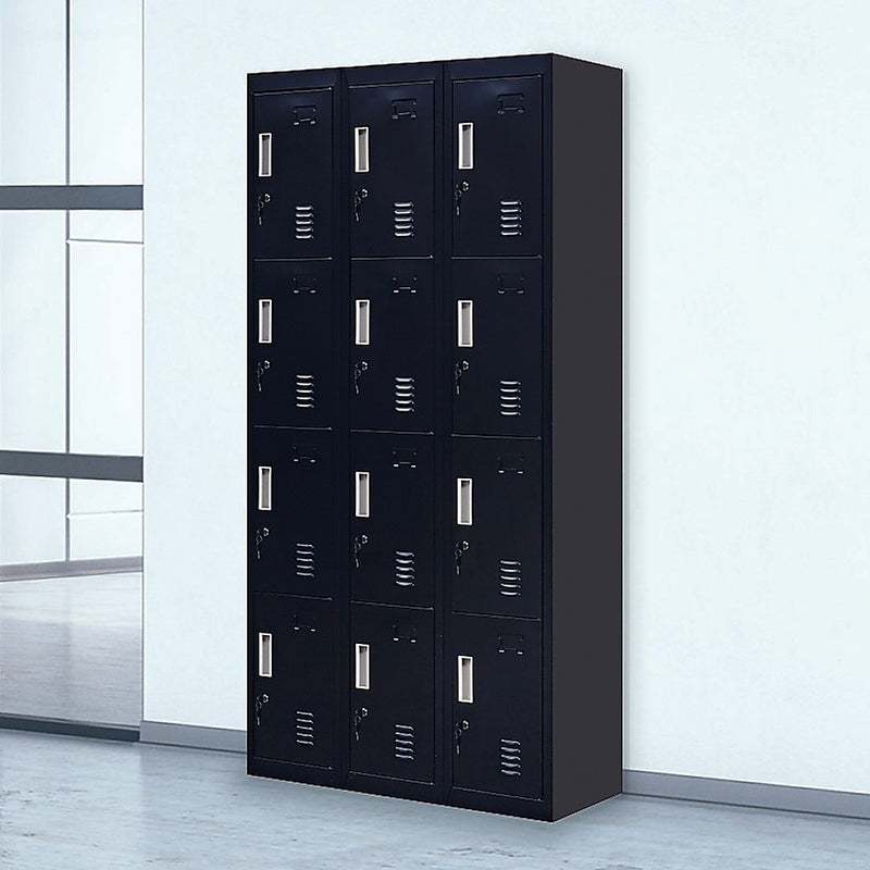 12-Door Locker for Office Gym Shed School Home Storage