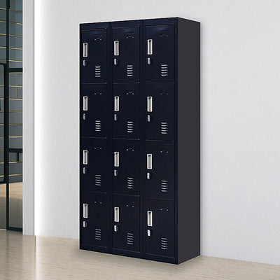 12-Door Locker for Office Gym Shed School Home Storage