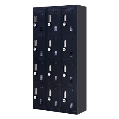 12-Door Locker for Office Gym Shed School Home Storage