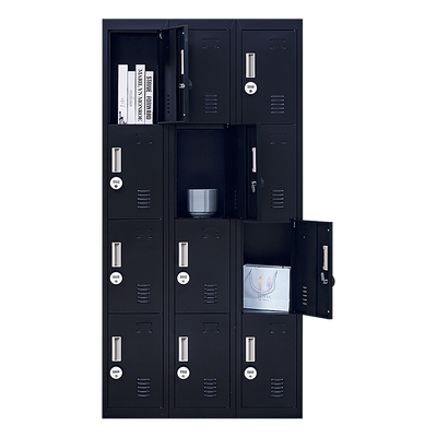 12-Door Locker for Office Gym Shed School Home Storage