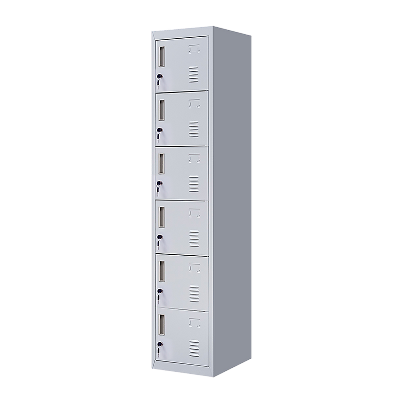 6-Door Locker for Office Gym Shed School Home Storage