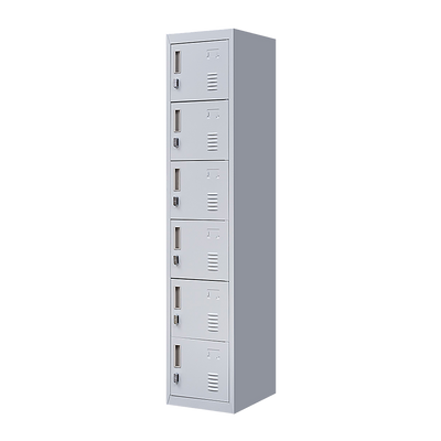 6-Door Locker for Office Gym Shed School Home Storage