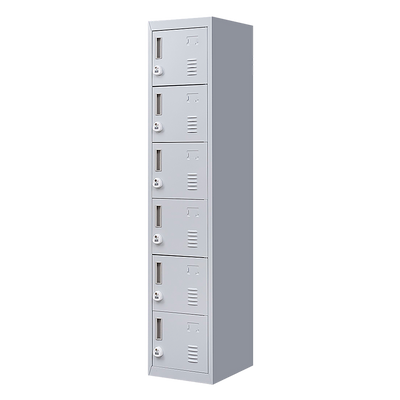 6-Door Locker for Office Gym Shed School Home Storage