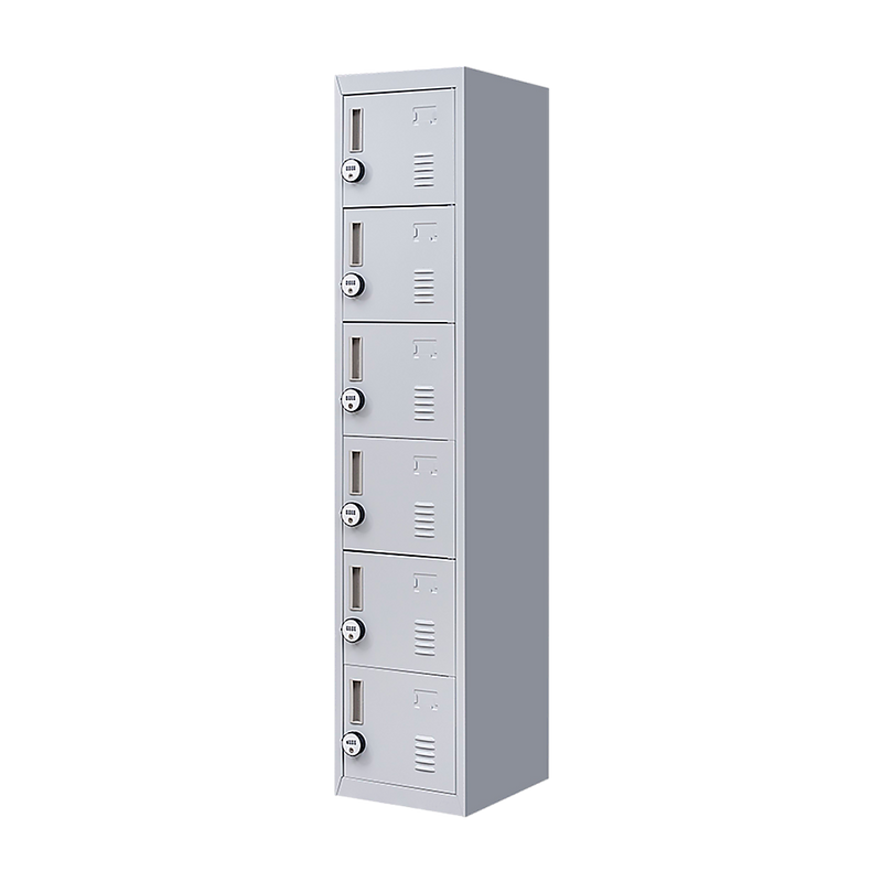 6-Door Locker for Office Gym Shed School Home Storage