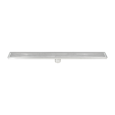 800mm Bathroom Shower Stainless Steel Grate Drain w/Centre outlet Floor Waste