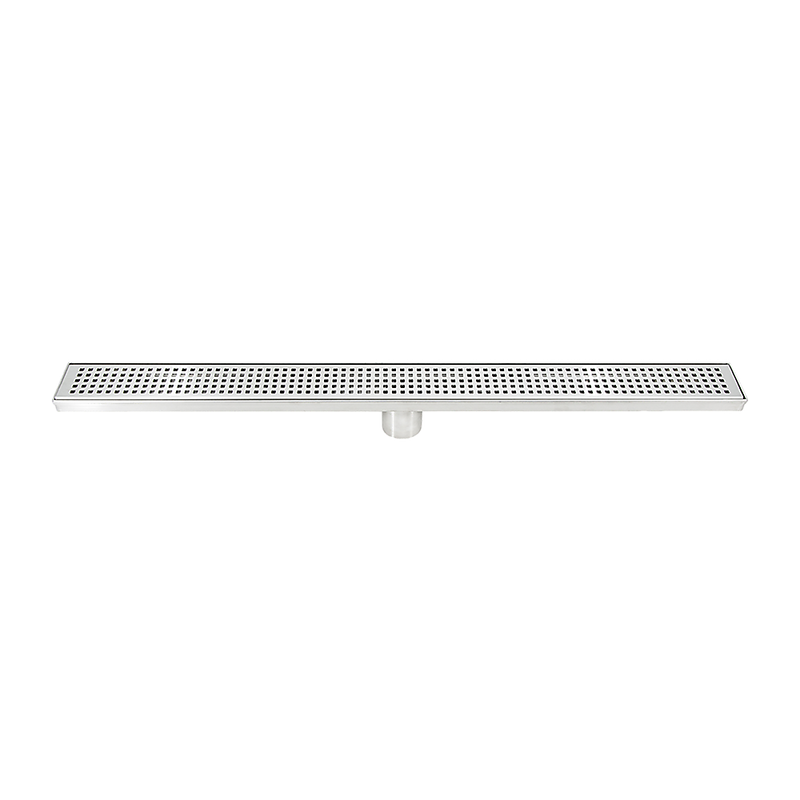 800mm Bathroom Shower Stainless Steel Grate Drain w/Centre outlet Floor Waste