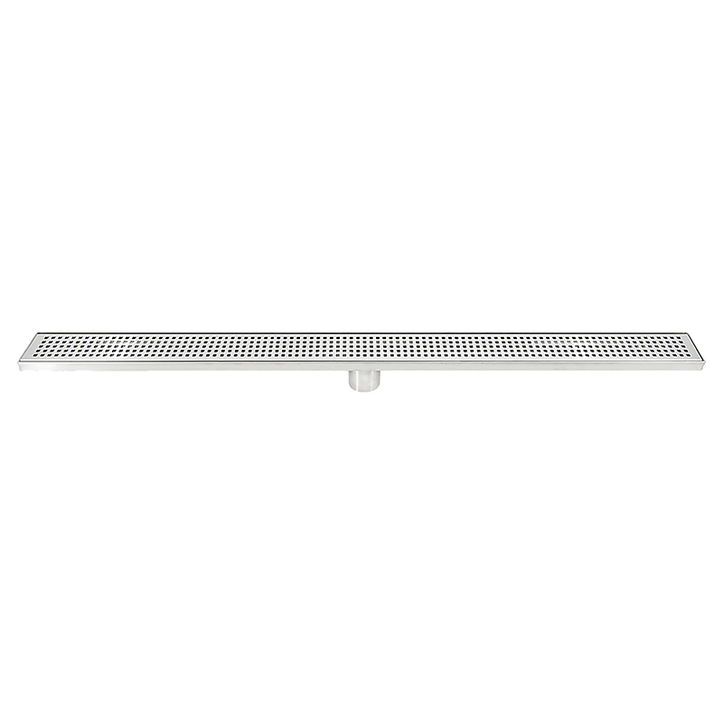 1000mm Bathroom Shower Stainless Steel Grate Drain w/Centre outlet Floor Waste Square Pattern