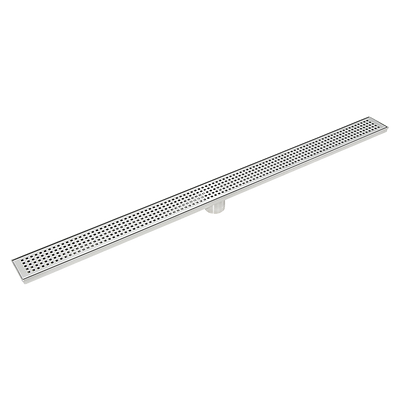 1000mm Bathroom Shower Stainless Steel Grate Drain w/Centre outlet Floor Waste Square Pattern