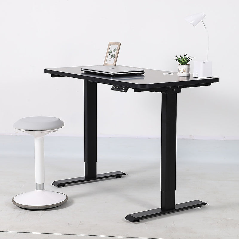 Palermo Standing Desk Sit Stand Height Adjustable Motorised Black Frame Only - Dual Motor