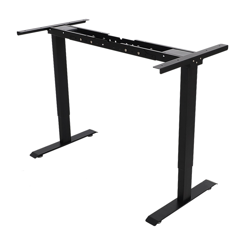 Palermo Standing Desk Sit Stand Height Adjustable Motorised Black Frame Only - Dual Motor