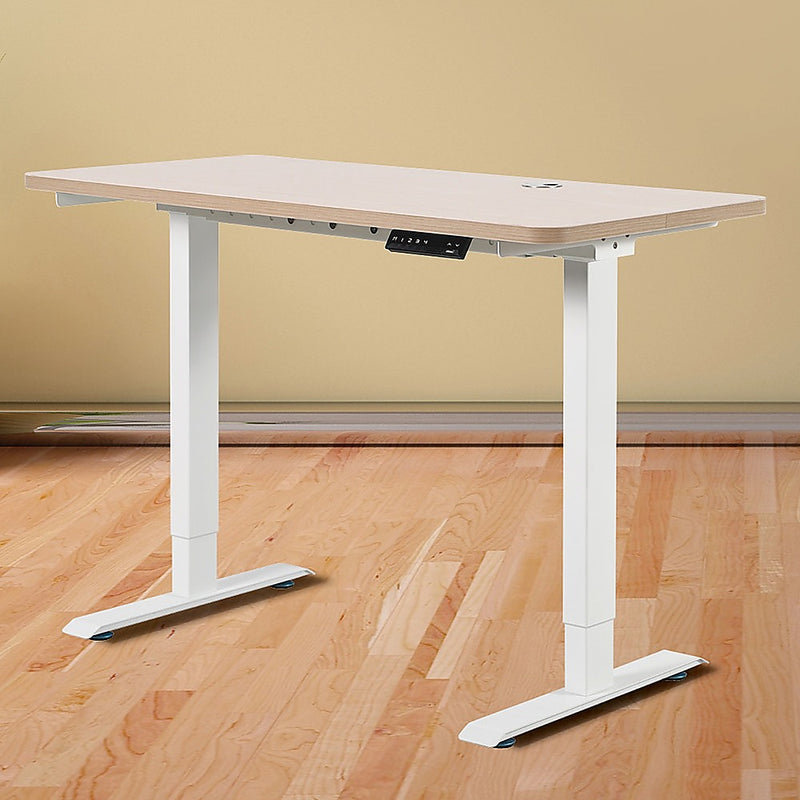 Palermo Standing Desk Sit Stand Height Adjustable Motorised 120cm Table Dual Motor