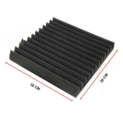 40pcs Studio Acoustic Foam Sound Absorbtion Proofing Panels Tiles Wedge 30X30CM