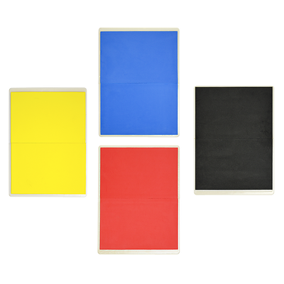 Martial Arts Supply Rebreakable Board Taekwondo, MMA, Karate-Set: Yellow, Blue, Red & Black