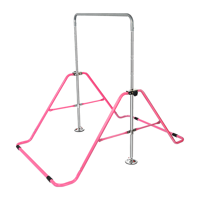 Kids Gymnastics Bars Training Horizontal Bar Monkey Kip Bar Pink