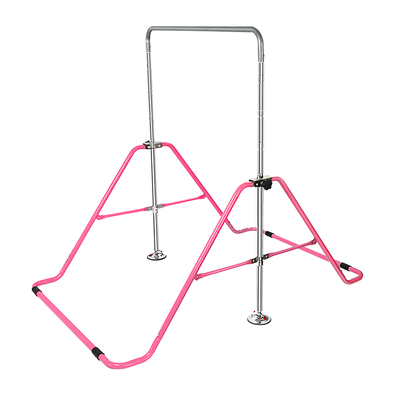 Kids Gymnastics Bars Training Horizontal Bar Monkey Kip Bar Pink